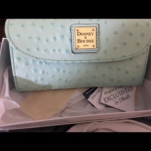 Dooney & Bourke light aqua wallet